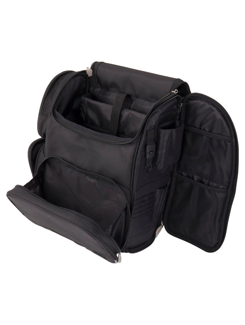 Business backpack open empty